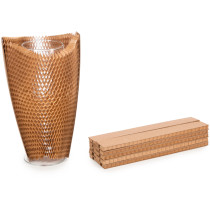 8" Flexi-Hex™ Honeycomb Packing Paper Sleeves, S, Brown